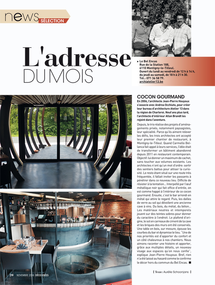 article de presse Atelier 13